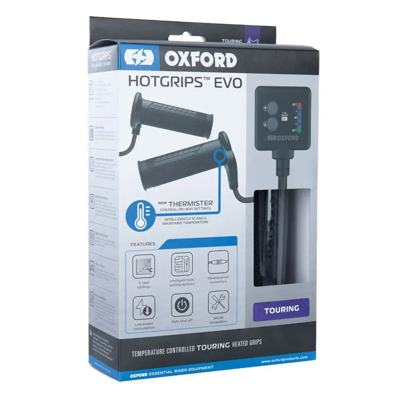 Puños calefactables Oxford EVO Touring con control temperatura EL421