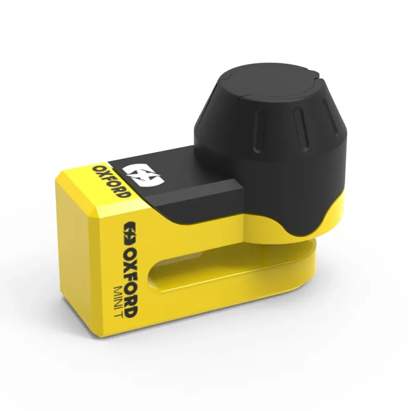 Candado de disco Oxford Mini T amarillo - LK291