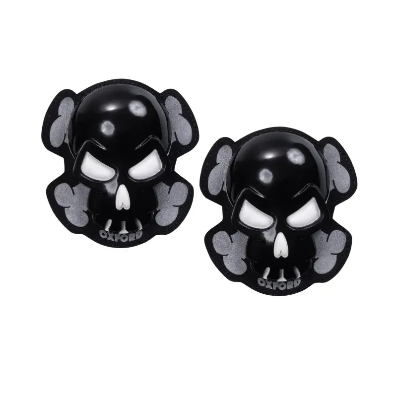 Deslizaderas de rodilla blanca Skull Oxford para circuito y carretera - OX683