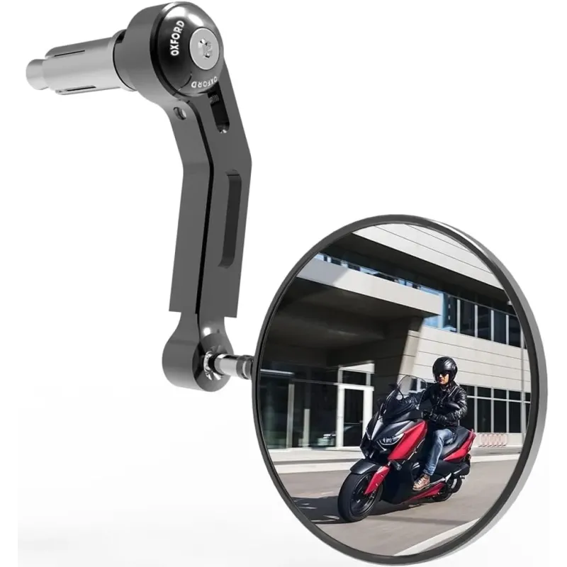 Espejo retrovisor bar end Oxford Premium Aluminium Mirror OX710 para manillar 22 mm moto