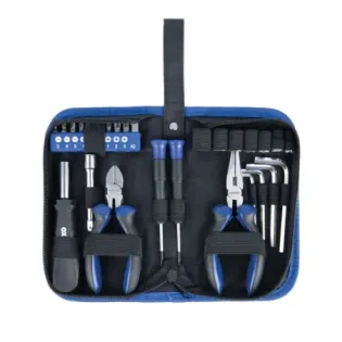 Kit de herramientas moto 28 piezas con estuche compacto Oxford Biker Toolkit