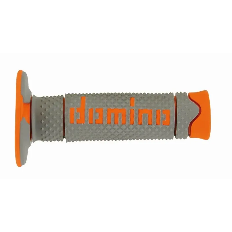 Puños de Domino A260 Off Road gris-naranja A26041C4552A7-0