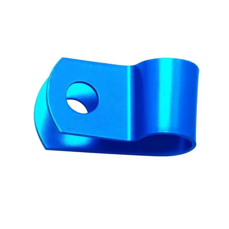 Abrazadera de moto aluminio azul torn 5 FrenTubo B21150