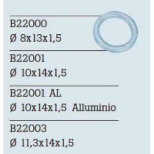 Arandela de cobre zincada de moto FrenTubo B2200