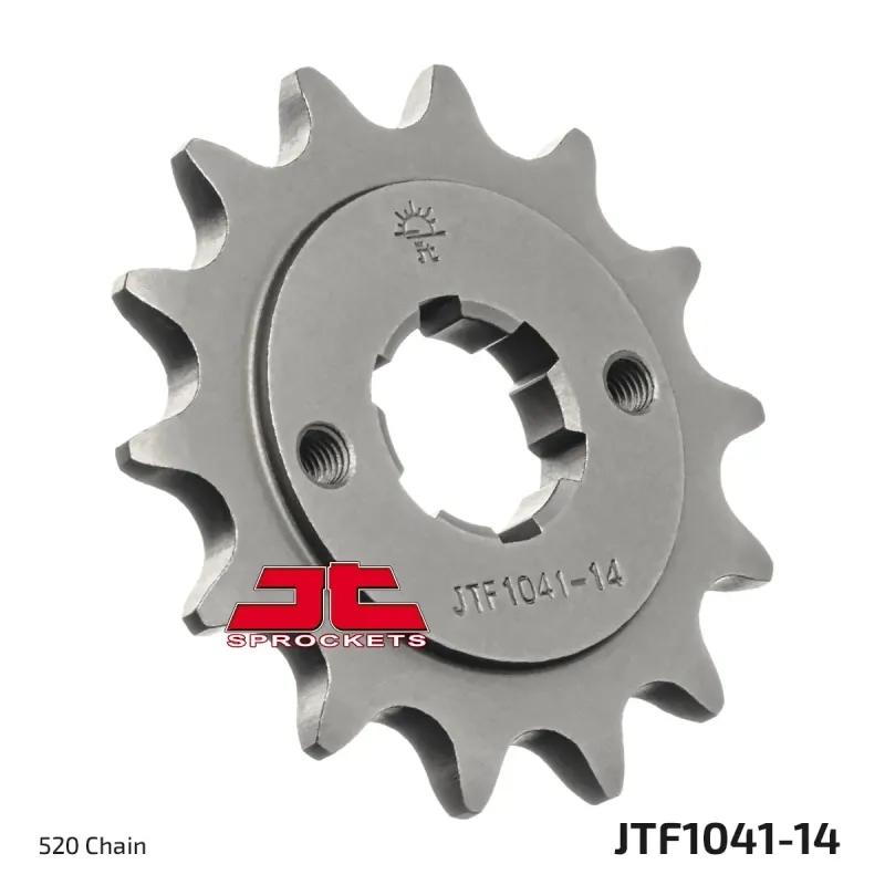 Piñón de moto JT Sprockets acero 14 dientes P.520 JTF1041.14