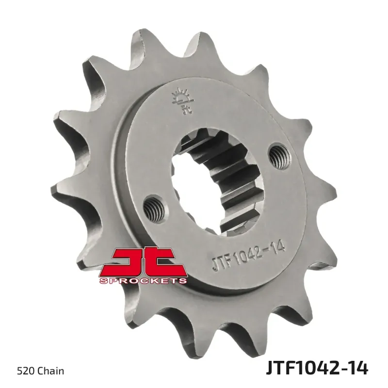 Piñón de moto JT Sprockets acero 14 dientes P.520 JTF1042.14