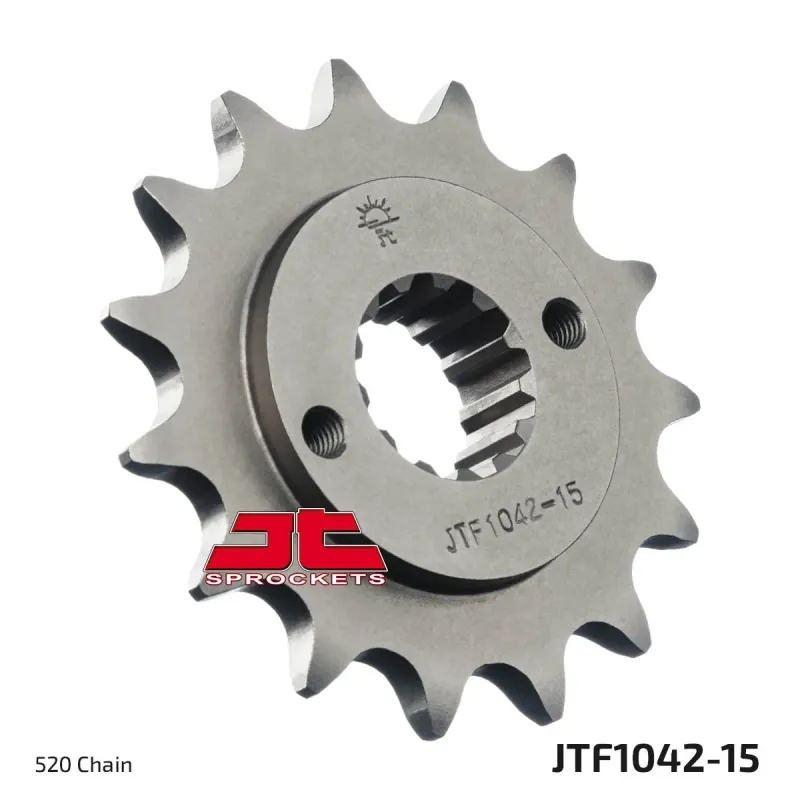 Piñón de moto JT Sprockets acero 15 dientes P.520 JTF1042.15