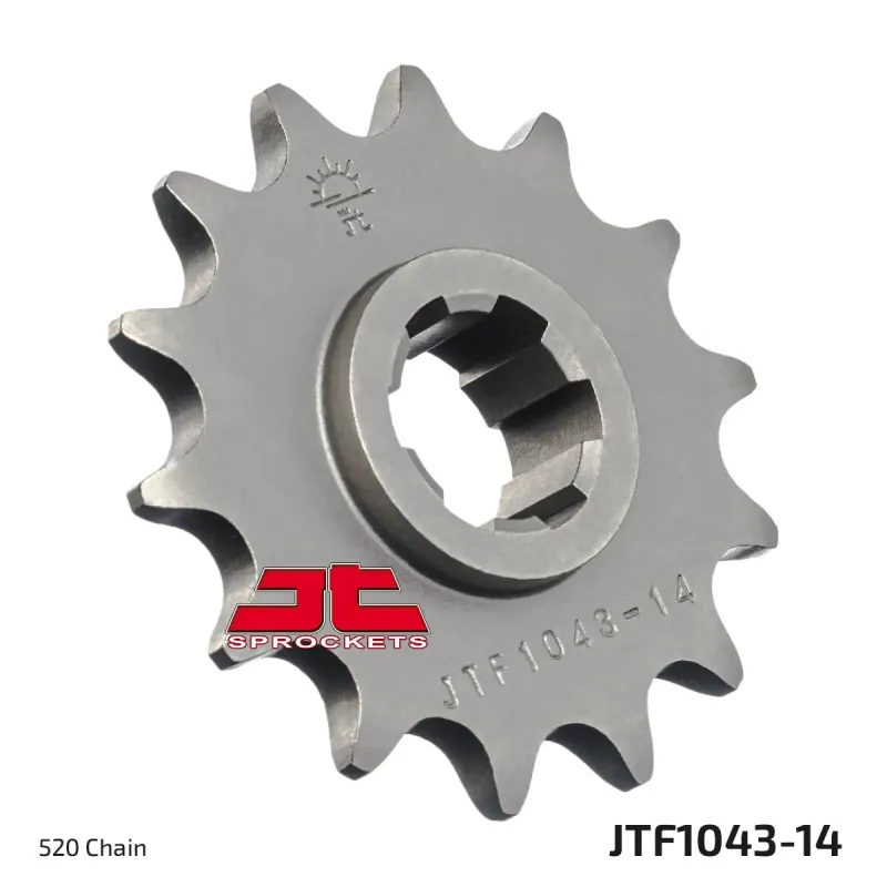 Piñón de moto JT Sprockets acero 14 dientes P.520 JTF1043.14
