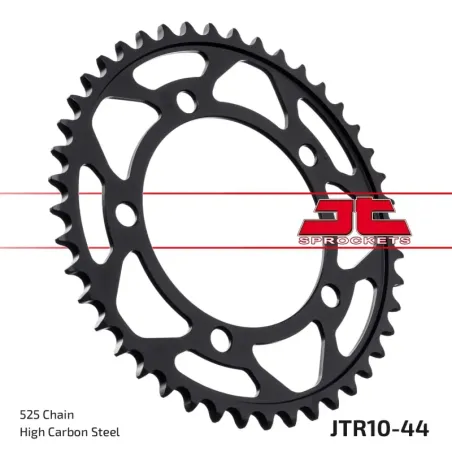 Corona moto JT Sprockets de acero de 44 dientes JTR10.44