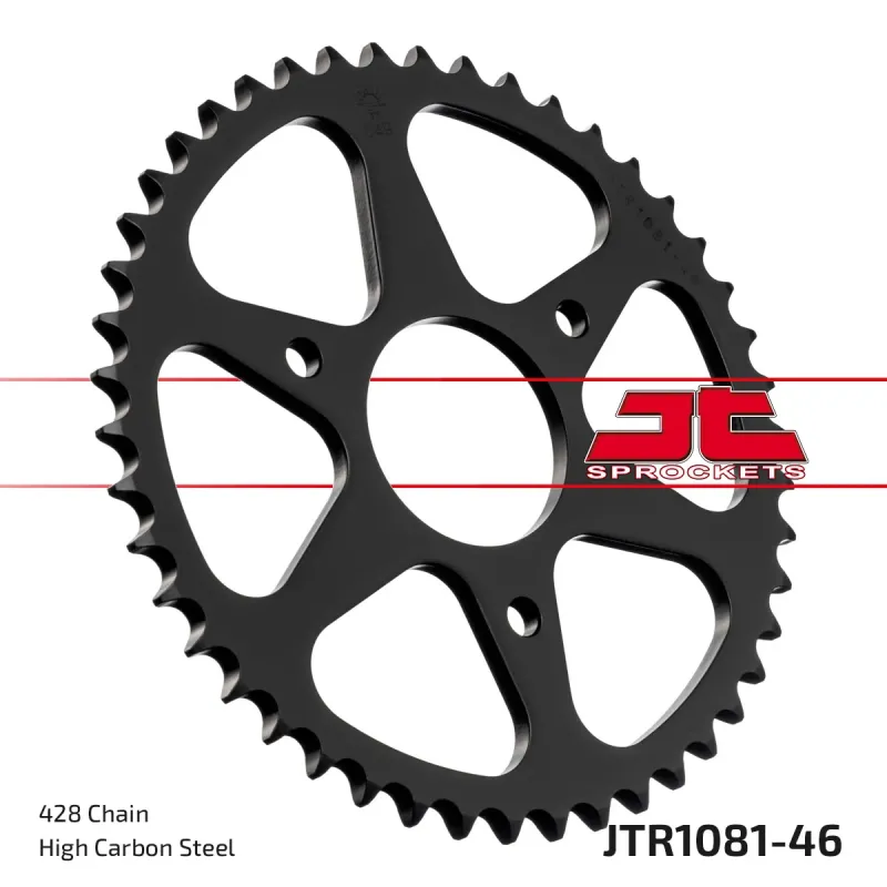 Corona moto JT Sprockets de acero de 46 dientes JTR1081.46
