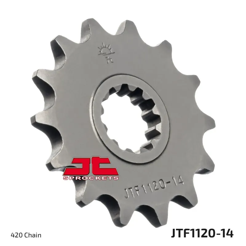Piñón de moto JT Sprockets acero 14 dientes P.420 JTF1120.14