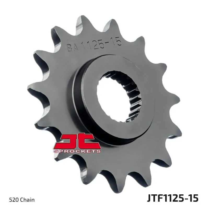 Piñón de moto JT Sprockets acero 15 dientes P.520 JTF1125.15