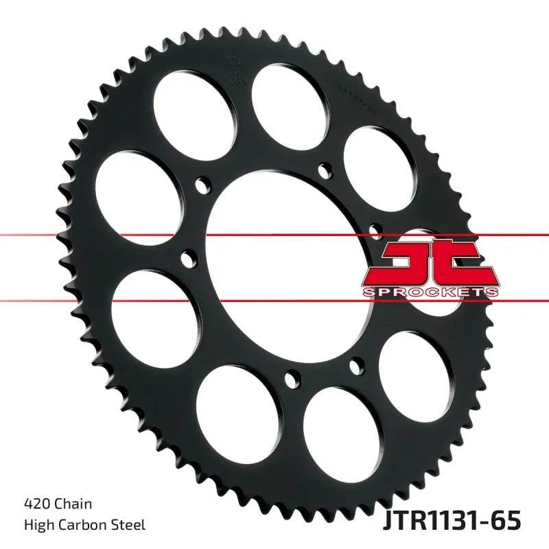 Corona moto JT Sprockets de acero de 65 dientes JTR1131.65
