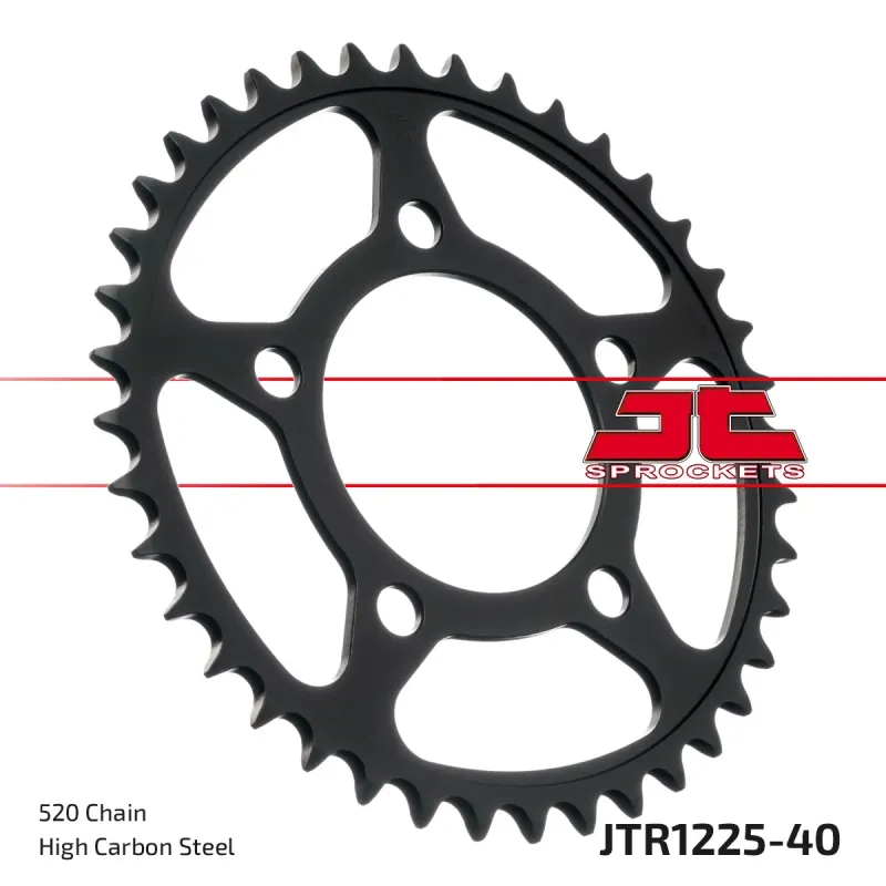 Corona moto JT Sprockets de acero de 40 dientes JTR1225.40