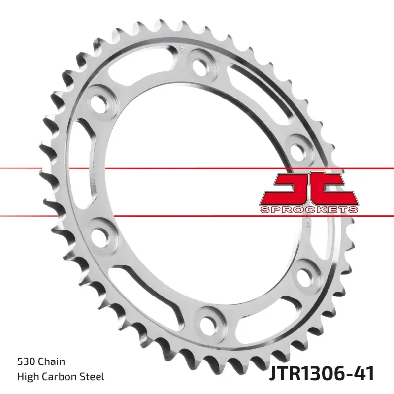 Corona moto JT Sprockets de acero de 41 dientes JTR1306.41