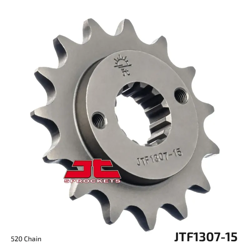 Piñón de moto JT Sprockets acero 15 dientes P.520 JTF1307.15