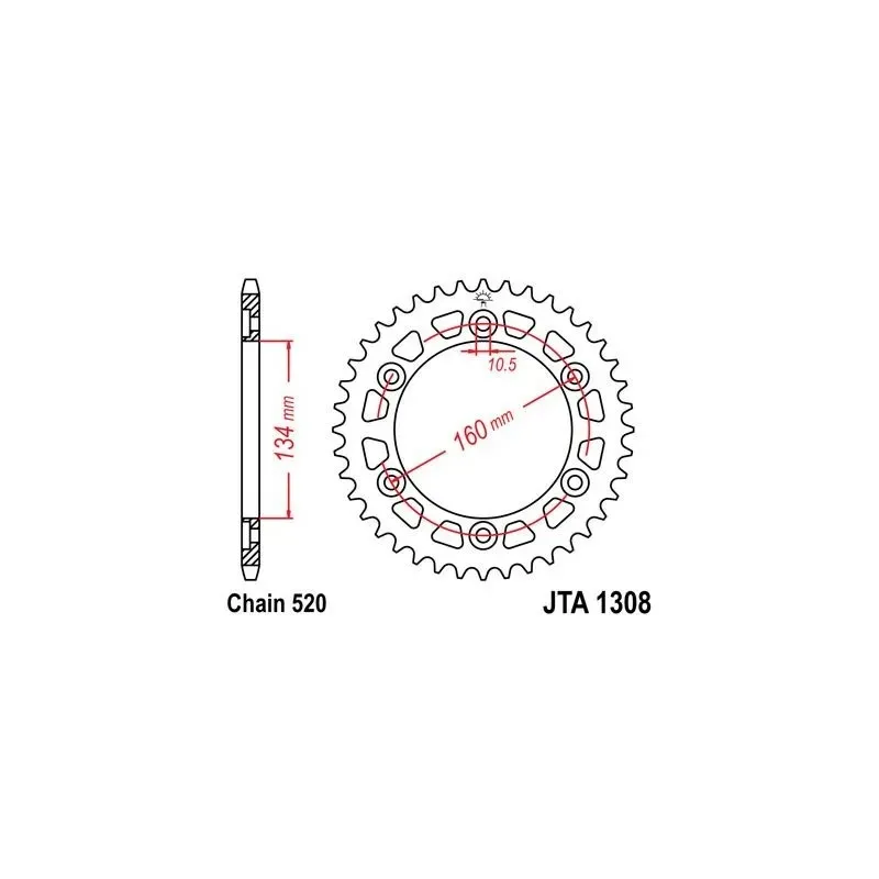 CORONA ALUMINIO 130840ALJTS
