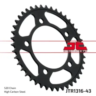 Corona moto JT Sprockets de acero de 43 dientes JTR1316.43