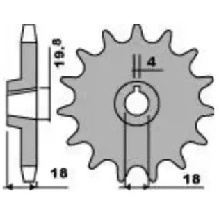 Piñón moto JT Sprockets acero 11 dientes JTF1324.11