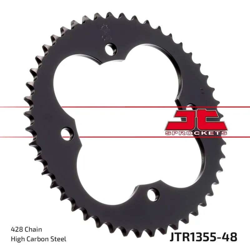 Corona moto JT Sprockets de acero de 48 dientes JTR1355.48