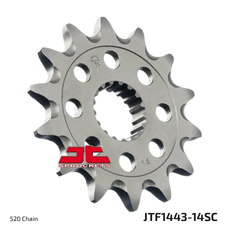 Piñón de moto JT Sprockets acero 14 dientes P.520 JTF1443.14SC