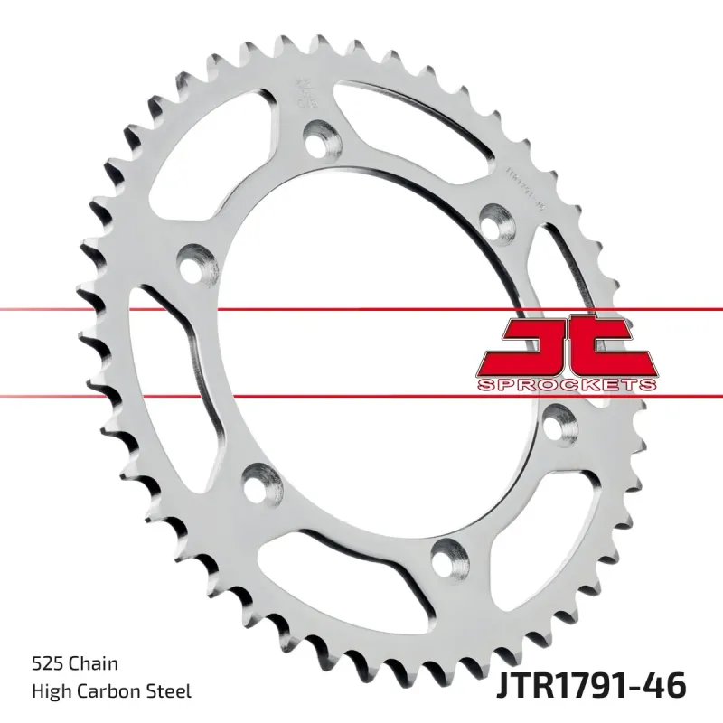 Corona moto JT Sprockets de acero de 46 dientes JTR1791.46