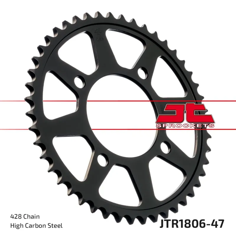 Corona moto JT Sprockets de acero de 47 dientes JTR1806.47