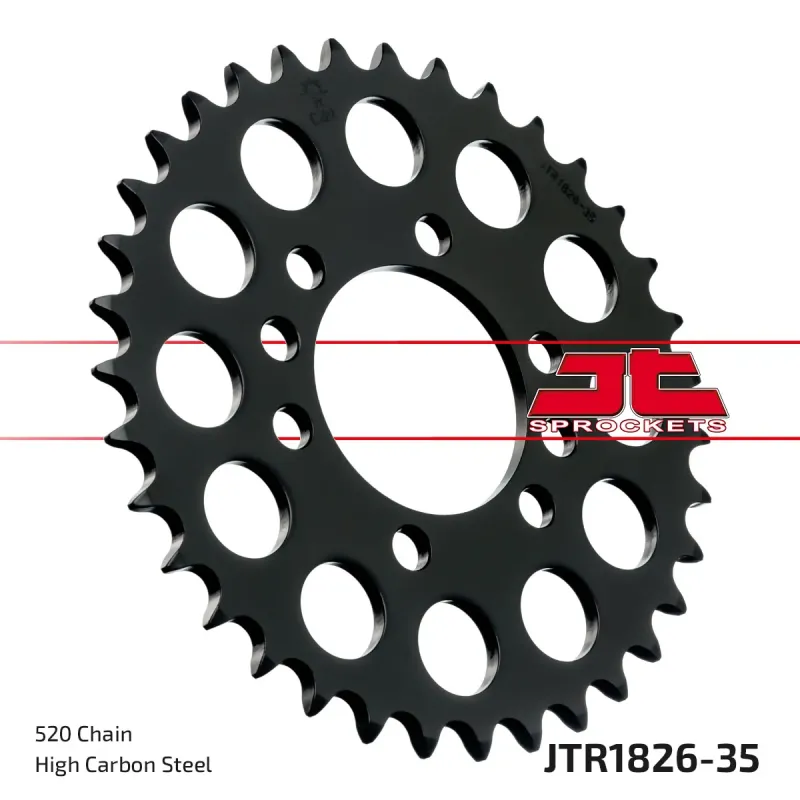 Corona moto JT Sprockets de acero de 35 dientes JTR1826.35