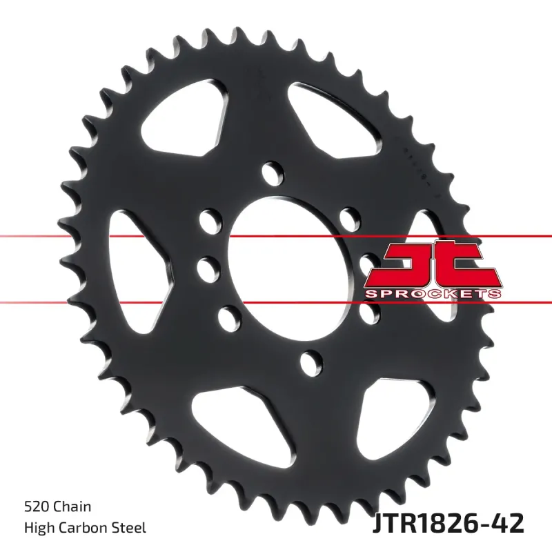 Corona moto JT Sprockets de acero de 42 dientes JTR1826.42