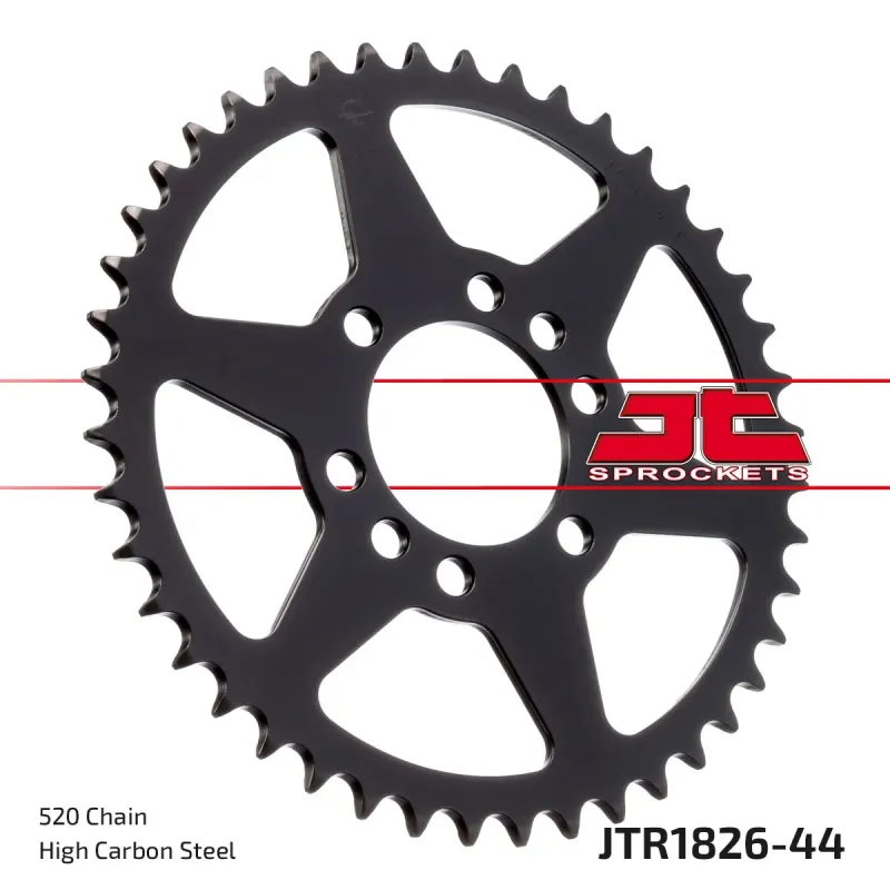 Corona moto JT Sprockets de acero de 44 dientes JTR1826.44