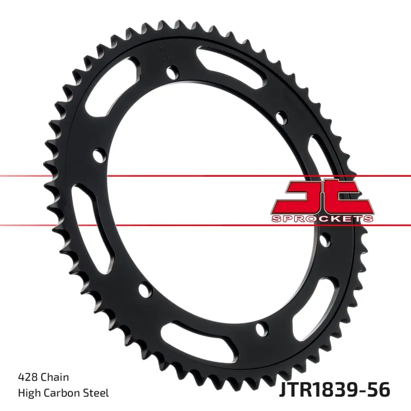 Corona moto JT Sprockets de acero de 56 dientes JTR1839.56