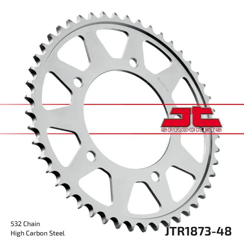 Corona moto JT Sprockets de acero de 48 dientes JTR1873.48