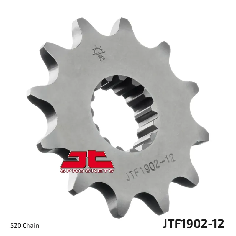 Piñón de moto JT Sprockets acero 12 dientes P.520 JTF1902.12