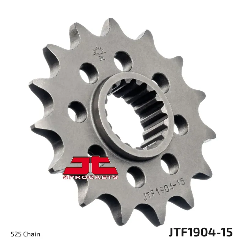 Piñón de moto JT Sprockets acero 15 dientes P.525 JTF1904.15