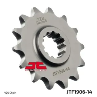 Piñón de moto JT Sprockets acero 14 dientes P.420 JTF1906.14