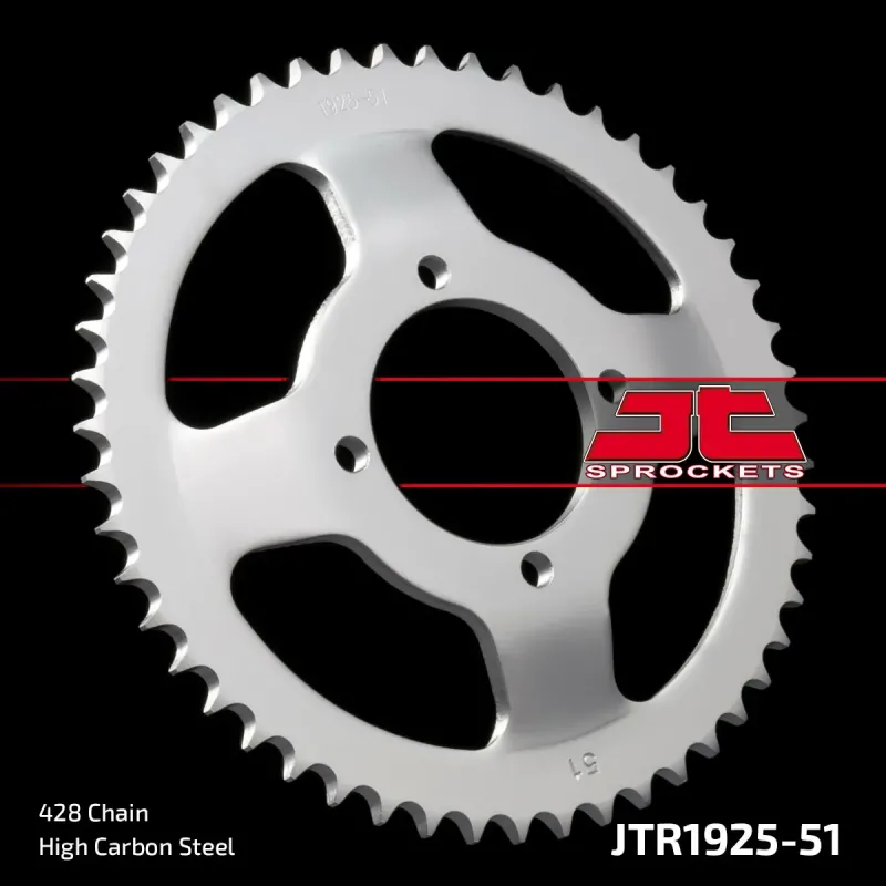 Corona moto JT Sprockets de acero de 51 dientes JTR1925.51