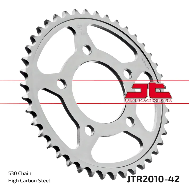 Corona moto JT Sprockets de acero de 42 dientes JTR2010.42