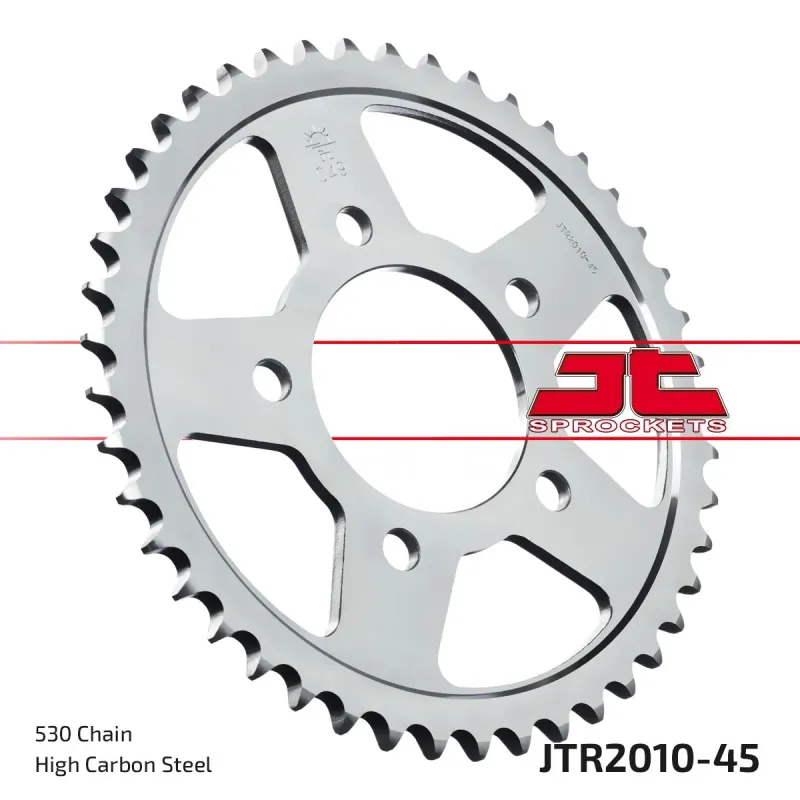 Corona moto JT Sprockets de acero de 45 dientes JTR2010.45