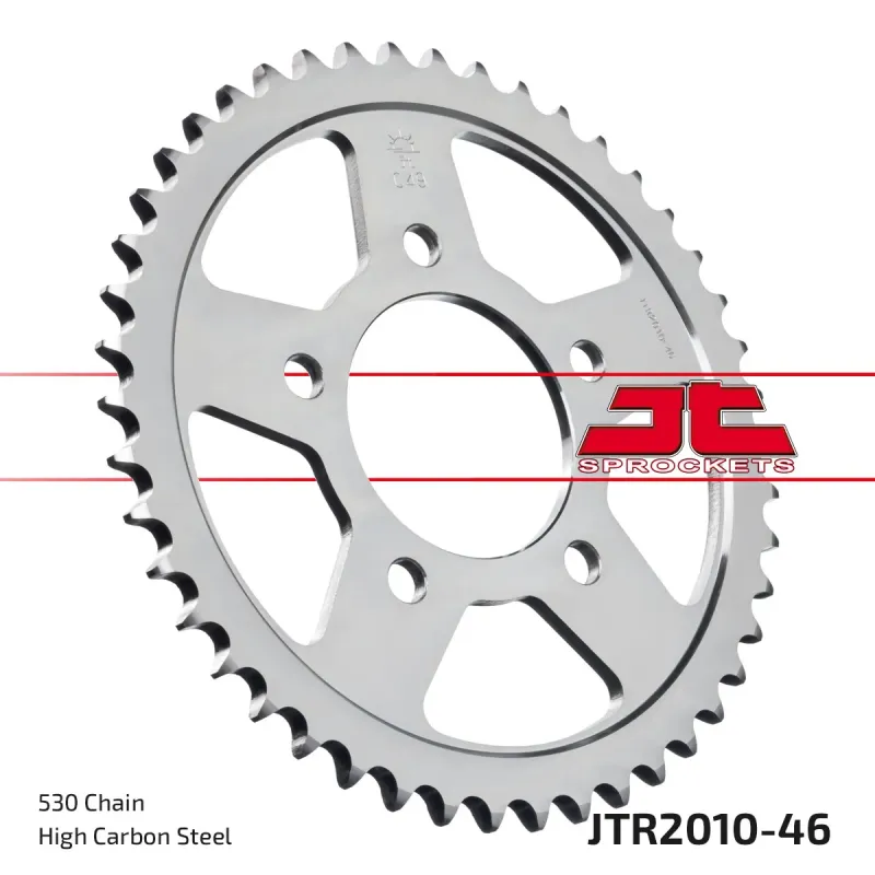 Corona moto JT Sprockets de acero de 46 dientes JTR2010.46
