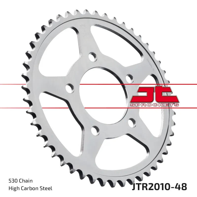 Corona moto JT Sprockets de acero de 48 dientes JTR2010.48