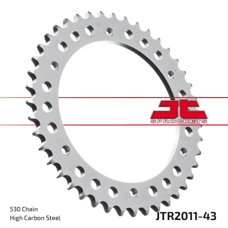 Corona moto JT Sprockets de acero de 43 dientes JTR2011.43
