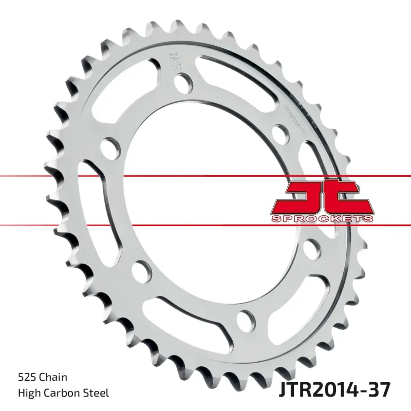 Corona moto JT Sprockets de acero de 37 dientes JTR2014.37