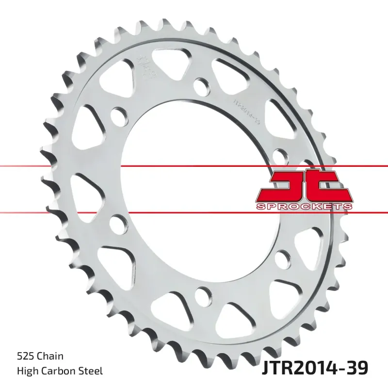 Corona moto JT Sprockets de acero de 39 dientes JTR2014.39