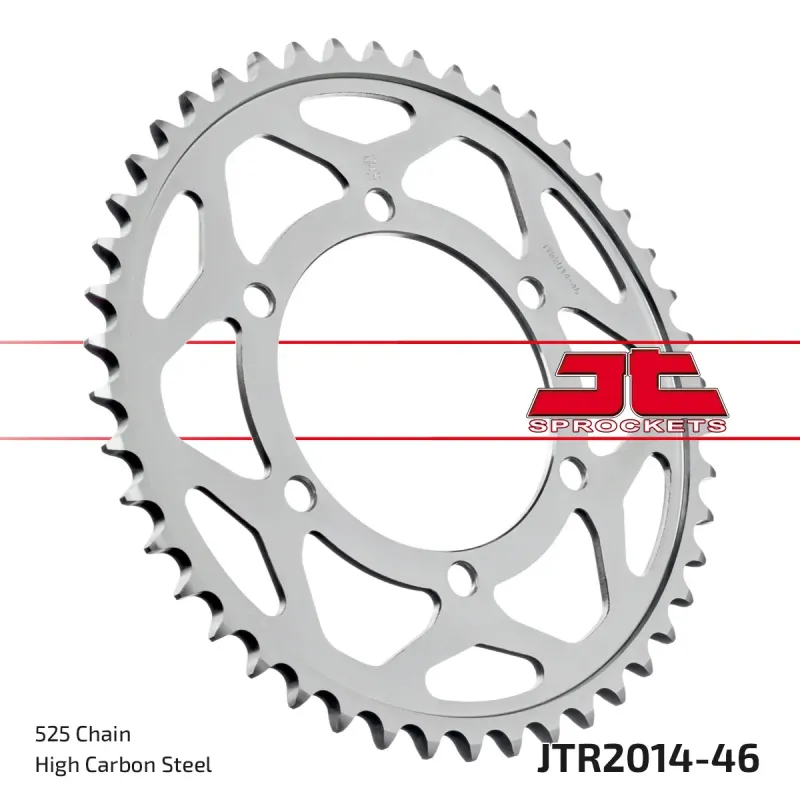 Corona moto JT Sprockets de acero de 46 dientes JTR2014.46
