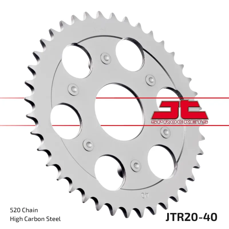 Corona moto JT Sprockets de acero de 40 dientes JTR20.40