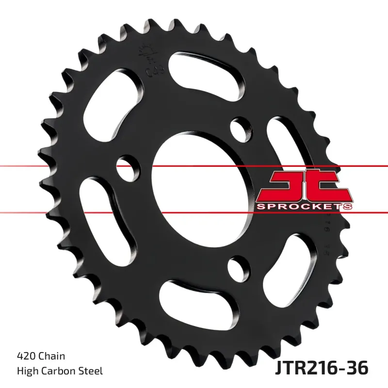 Corona moto JT Sprockets de acero de 36 dientes JTR216.36