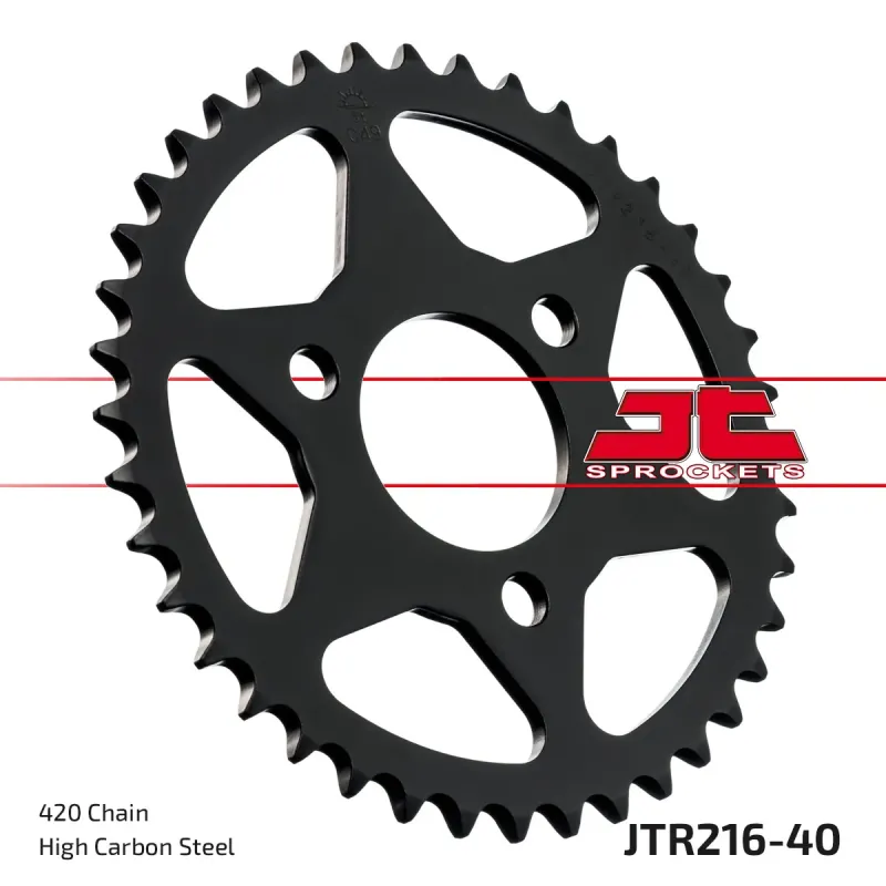 Corona moto JT Sprockets de acero de 40 dientes JTR216.40