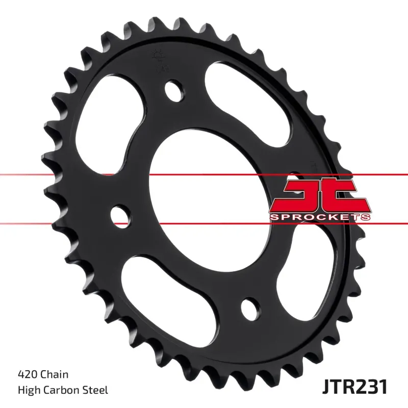Corona moto JT Sprockets de acero de 36 dientes JTR231.36