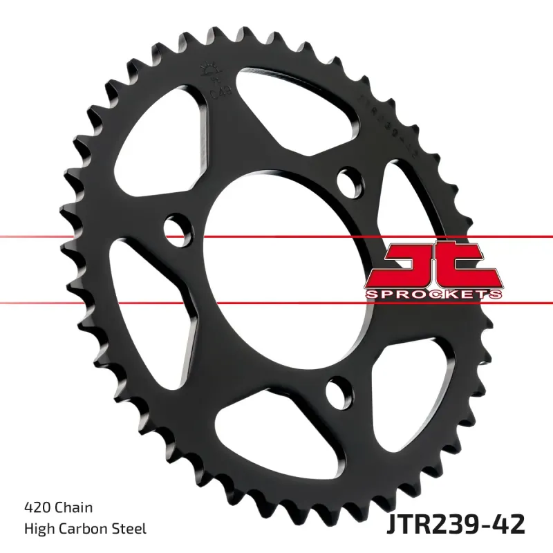 Corona moto JT Sprockets de acero de 42 dientes JTR239.42