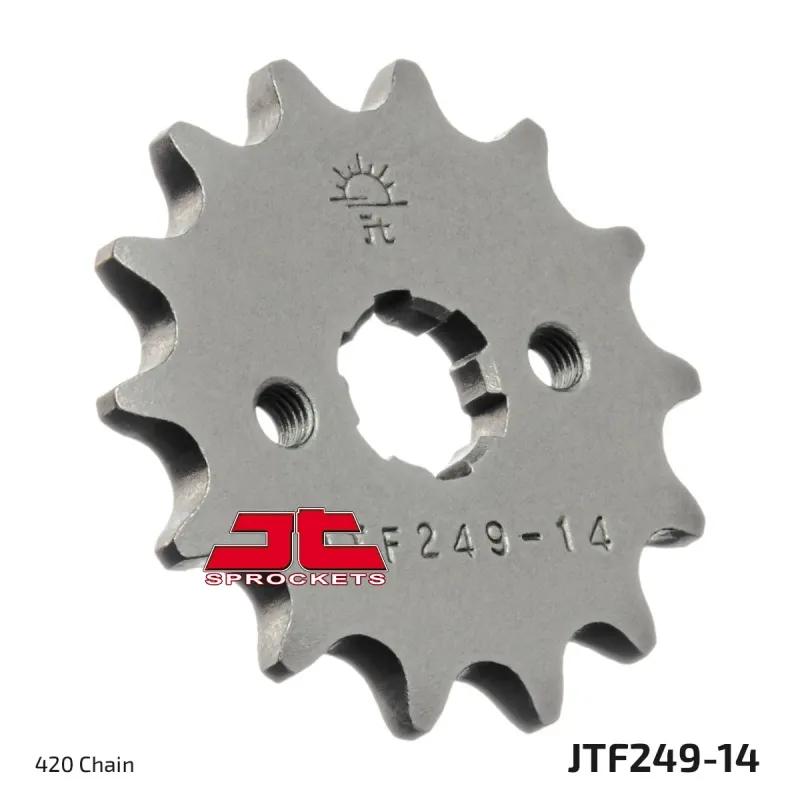 Piñón de moto JT Sprockets acero 14 dientes P.420 JTF249.14